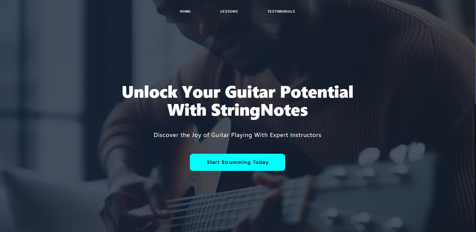 Image of StringNotes Website by Evans Teye